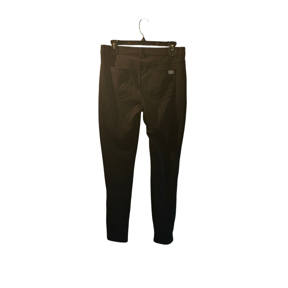 Michael Kors black straight leg pants size 6 stretchy business professional - Picture 3 of 7